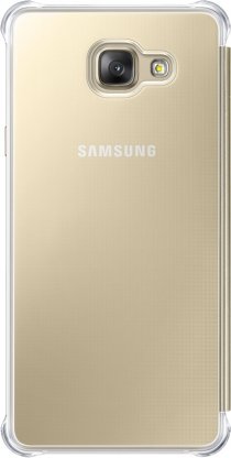 Купить Чехол Samsung EF-ZA710CFEGRU Clear View Cover для Galaxy A7 2016 золотой