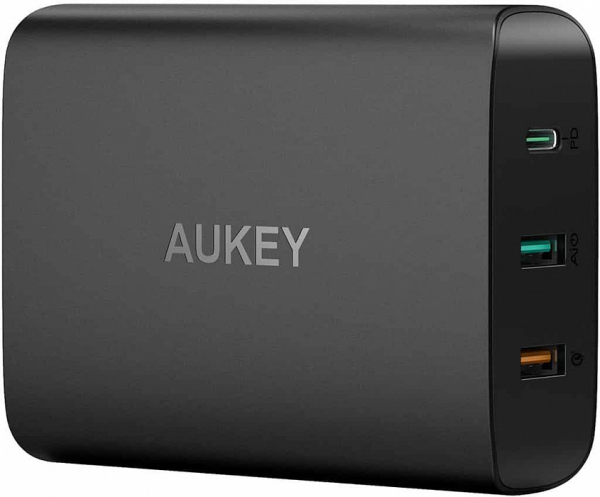 Купить Сетевое зарядное устройство Aukey Amp 74.5W Power Delivery 3.0 & QC 3.0 Desktop Charger