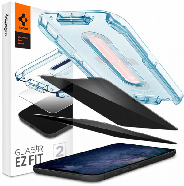 Купить Защитное стекло Spigen Glas.tR EZ Fit Privacy 2 Pack (AGL01813) для iPhone 12 mini (Clear)