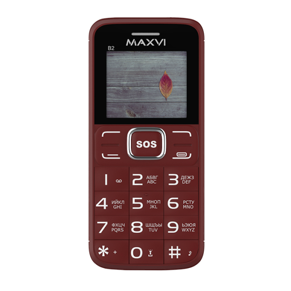 Купить Мобильный телефон MAXVI B2 Red Wine