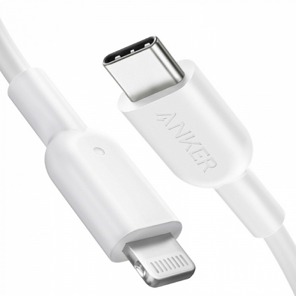 Купить Кабель Anker PowerLine USB-C to Lightning PD 0,9 m A8632 white