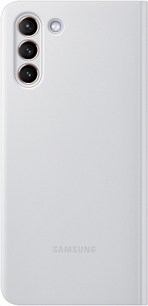 Купить Чехол-книжка Samsung EF-ZG996CJEGRU Smart Clear View Cover для Galaxy S21+, светло-серый (EF-ZG996CJEGRU)