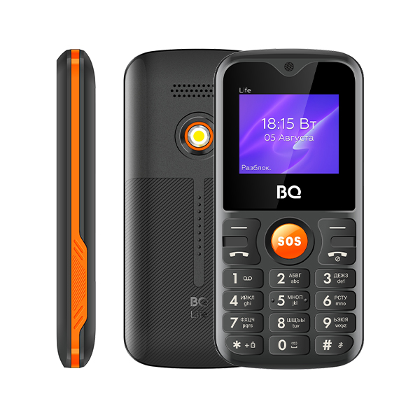 Купить Мобильный телефон BQ 1853 Life Black+Orange