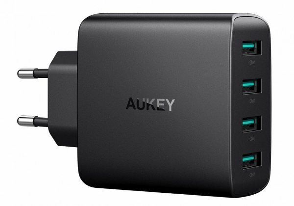 Купить Зарядное устройство Aukey PA-U48 с 4-портами 40W/8A (Black)