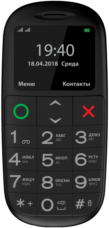 Купить Мобильный телефон Телефон VERTEX C312, черный