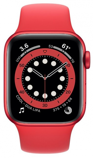 Купить Смарт-часы Apple Watch S6 40mm PRODUCT(RED) Aluminum Case with PRODUCT(RED) Sport Band (M00A3RU/A)