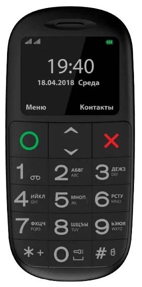 Купить Мобильный телефон Телефон VERTEX C312 Black/White