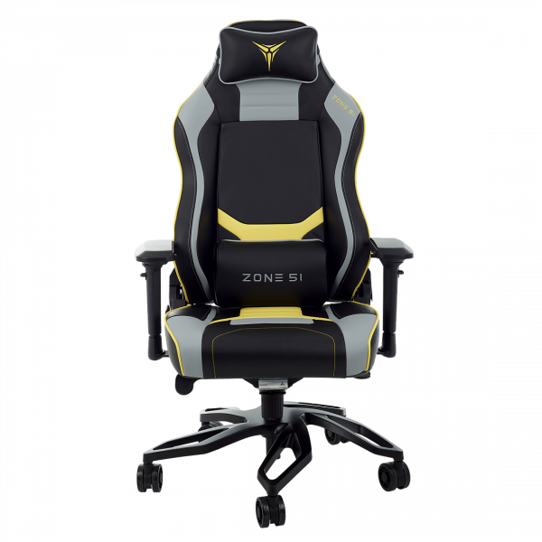 Купить Кресло компьютерное игровое ZONE 51 Cyberpunk YG Yellow-grey
