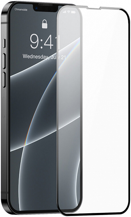 Купить Защитное стекло Baseus 0.3mm Full-screen and Full-glass Glass (SGQP010101) для iPhone 13/13 Pro (Black)