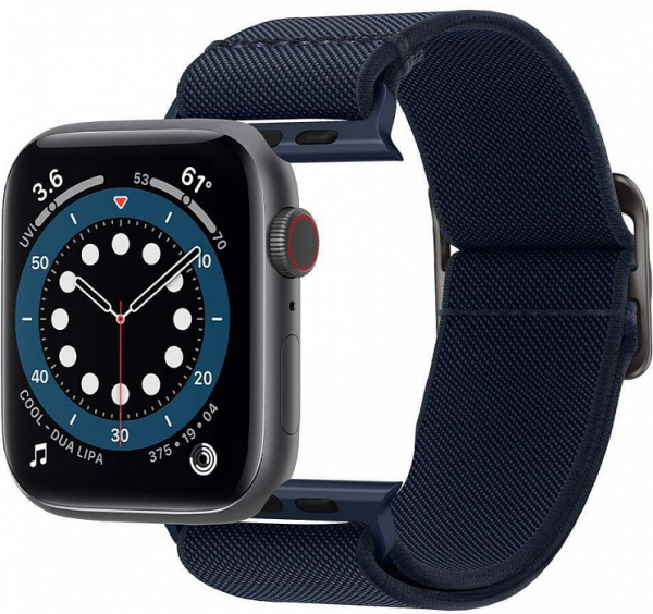 Купить Ремешок Spigen Lite Fit (AMP02287) для Apple Watch 42/44 mm (Navy) 1194278