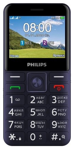Купить Мобильный телефон Телефон Philips Xenium E207, синий