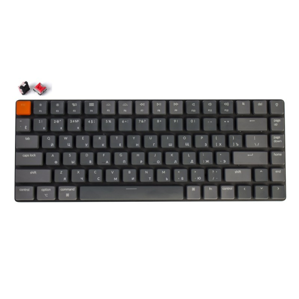 Купить Беспроводная клавиатура Беспроводная механическая ультратонкая клавиатура Keychron K3, 84 клавиши, RGB подсветка, Red Switch