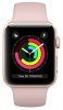 Купить Apple Watch Series 3 GPS, 38mm Gold Aluminium Case with Pink Sand Sport Band MQKW2RU/A