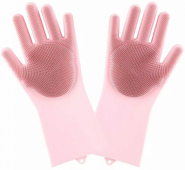 Купить Перчатки для уборки Xiaomi Silicone Cleaning Glove (Pink)