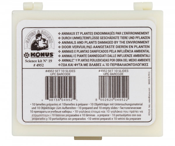 Купить Набор микропрепаратов Konus 10: «Животные и растения. Мутации»