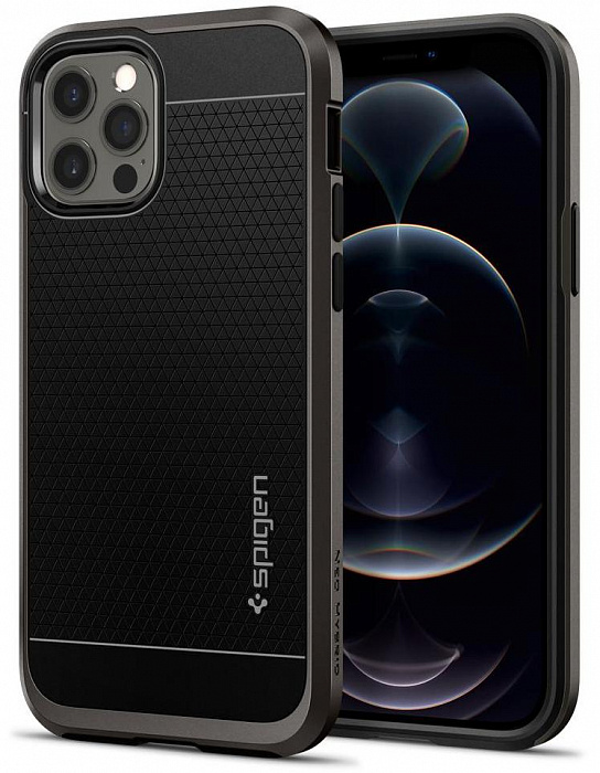 Купить Чехол Spigen Neo Hybrid (ACS01711) для iPhone 12/12 Pro (Gunmetal)