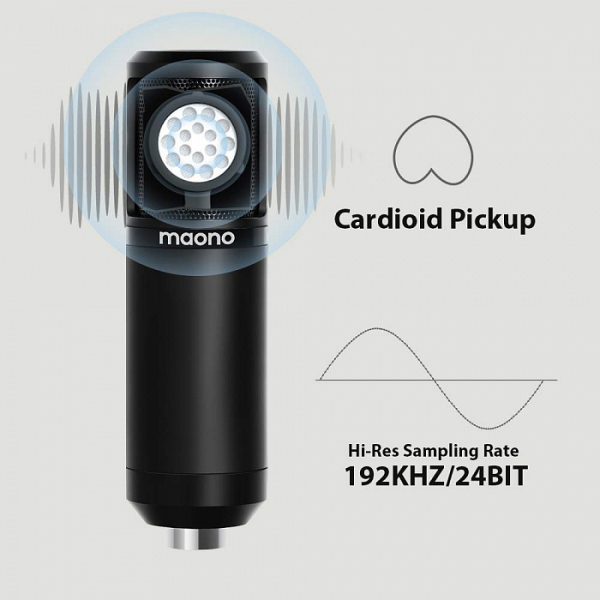 Купить Конденсаторный USB-микрофон Maono AU-PM430 (25mm Diaphragm)
