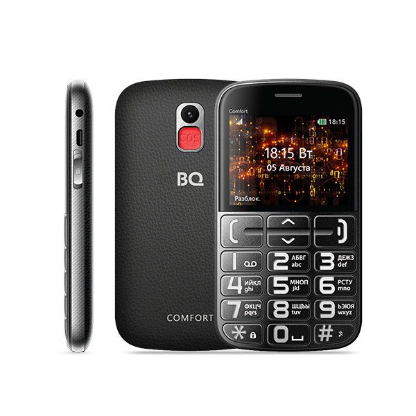 Купить Мобильный телефон BQ 2441 Comfort Black+Silver