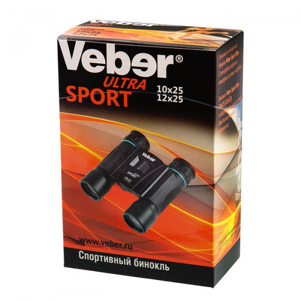 Купить Бинокль Veber Sport БН 12x25, черный