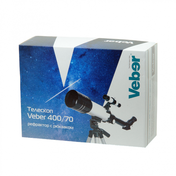 Купить Телескоп Veber 400/70 AZ, с рюкзаком