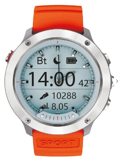 Купить Часы GEOZON Hybrid Silver/orange (G-SM03SVR)