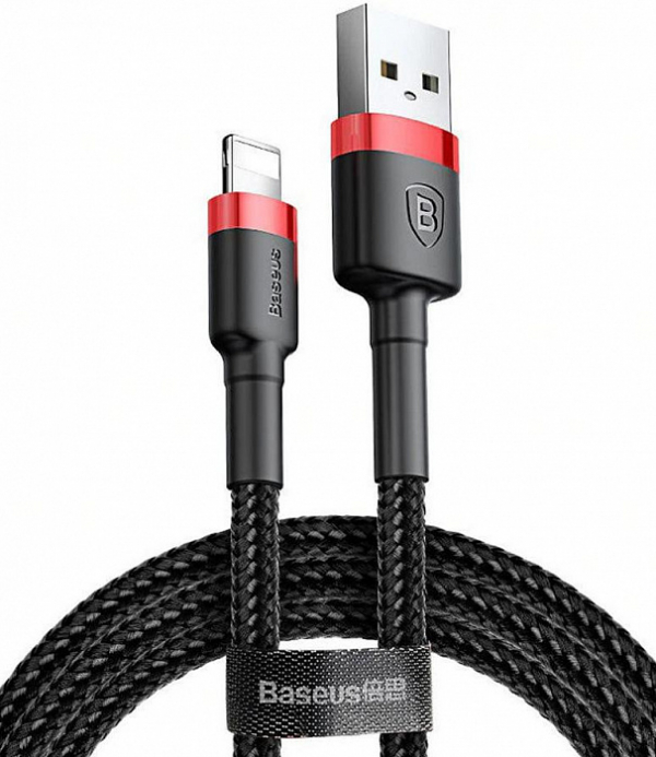 Купить Кабель Baseus cafule Cable USB For lightning 2.4A 1M Red+Black