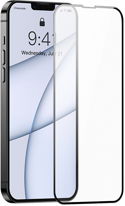 Защитное стекло Baseus 0.3mm Full-screen and Super porcelain (SGQP030101) для iPhone 13/13 Pro (Black)