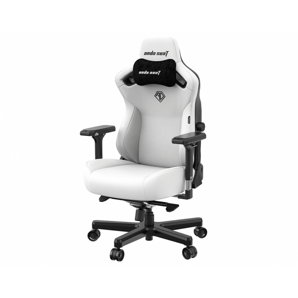 Купить Кресло игровое Anda Seat Kaiser 3, цвет белый, размер XL (180кг), материал ПВХ (модель AD12)