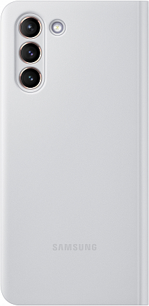 Купить Чехол-книжка Samsung Smart Clear View Cover для Galaxy S21, светло-серый (EF-ZG991CJEGRU)