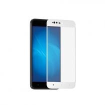 Купить Защитное стекло DF с цветной рамкой (fullscreen) для Xiaomi Mi 5X/Mi A1 xiColor-16 (white)