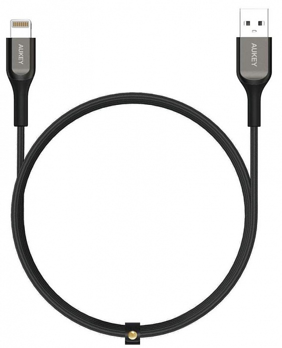 Купить Кабель Aukey Kevlar (CB-AKL2-BL) USB-A/Lightning 2m (Black)