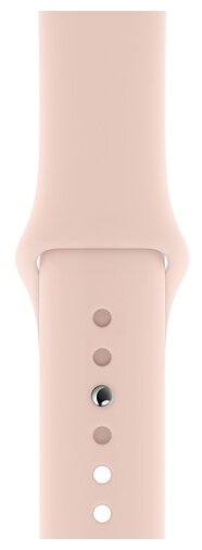 Купить Apple Watch Series 5, 44 мм, корпус из алюминия золотого цвета, спортивный браслет цвета «розовый песок» (MWVE2RU/A)
