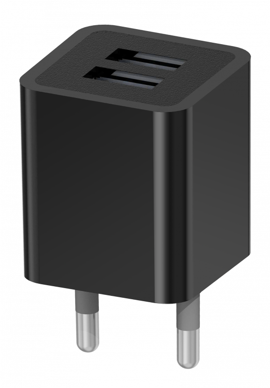 Купить СЗУ Vertex 2 USB, универсальное, 2,1А, максимальный ток заряда 2,1A, черный