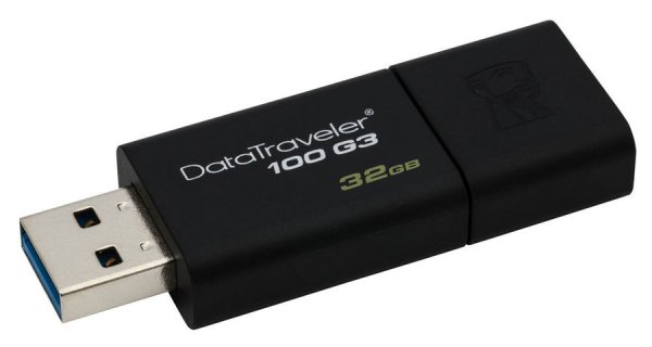 Купить Флеш диск Kingston 32Gb DataTraveler 100 G3 DT100G3/32GB USB3.1 gen.1 черный