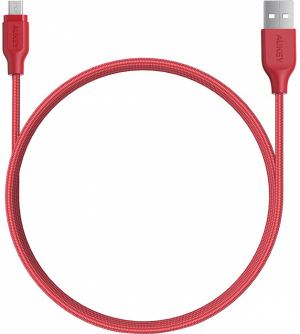 Купить Кабель AUKEY CB-AM1 Micro braided wire L=1.2M красный