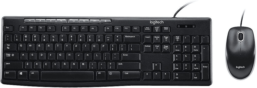 Купить Комплект проводной Logitech MK121P (клавиатура+мышь) M-U0026 / YU0036 С КИРИЛЛИЦЕЙ