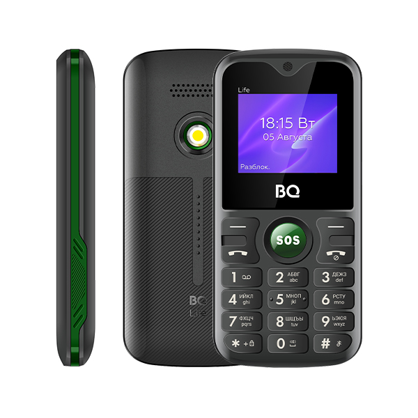 Купить Мобильный телефон BQ 1853 Life Black+Green