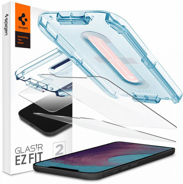 Защитное стекло Spigen Glas.tR EZ Fit 2 Pack (AGL01791) для iPhone 12 Pro Max (Clear)