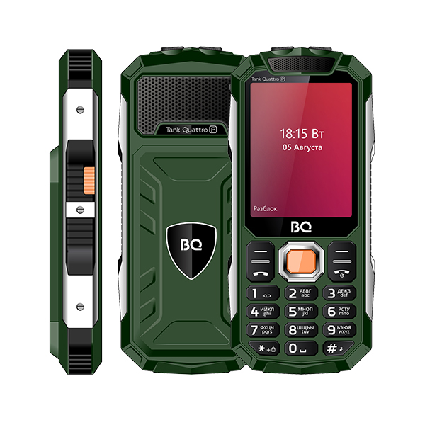 Купить Мобильный телефон BQ 2817 Tank Quattro Power Green