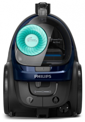Пылесос Philips FC9573 PowerPro Active, серый/зеленый