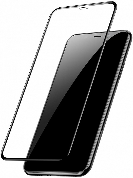 Купить Защитное стекло Baseus 0.3mm Full-glass (2pcspack+Pasting Artifact) For iPhone 11 Pro (2019) black