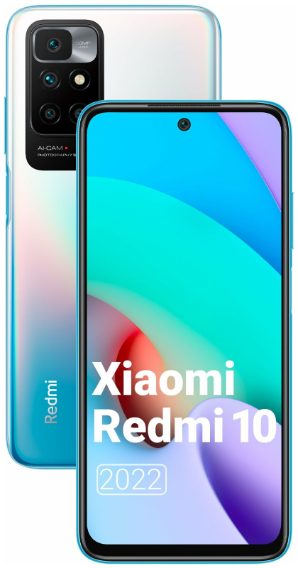 Купить Смартфон Xiaomi Redmi 10 2022 4/64 ГБ Sea Blue