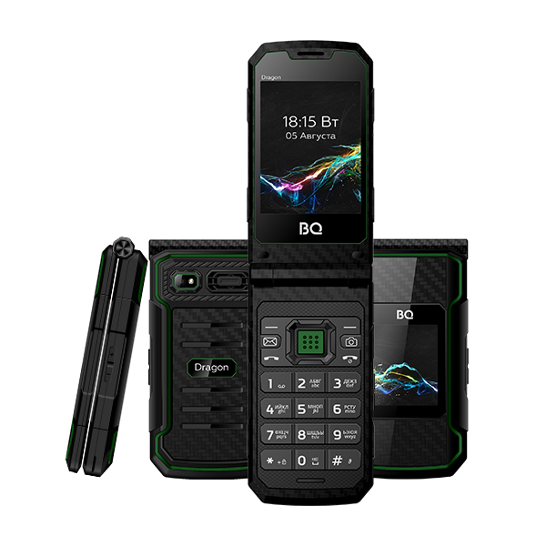 Купить Мобильный телефон BQ 2822 Dragon Black+Green