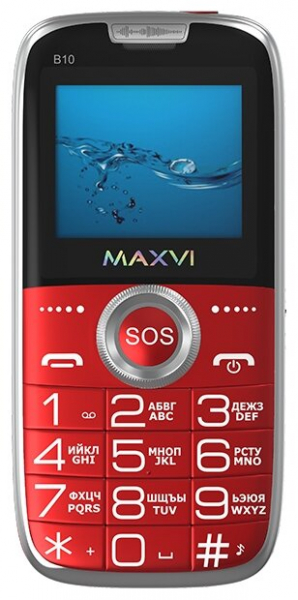 Купить Телефон Maxvi B10 red