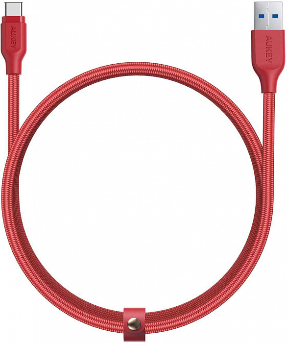 Купить Кабель AUKEY CB-AC2, USB Type-C - USB-A 3.0, 2m, красный