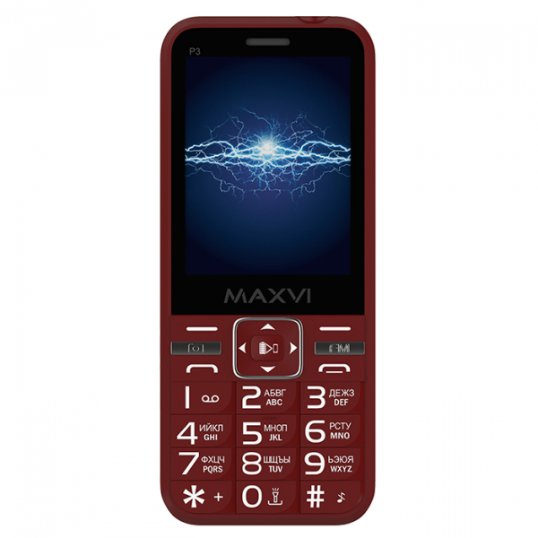 Мобильный телефон Maxvi P3 wine-red