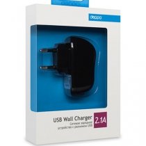 Купить Зарядное устройство СЗУ Deppa USB 2100mA черное