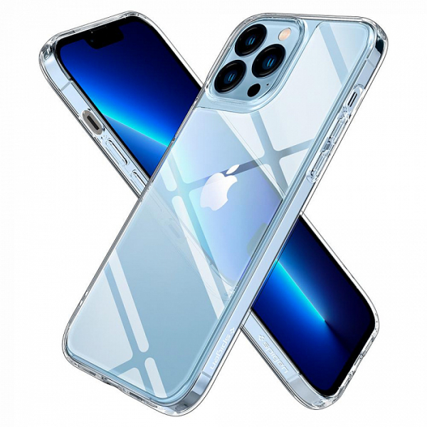 Купить Чехол Spigen Quartz Hybrid (ACS03214) для iPhone 13 Pro Max (Crystal Clear) 1195875