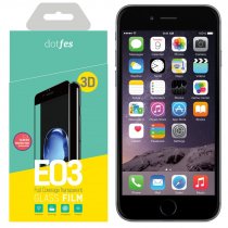 Купить Защитное стекло Dotfes 3D для iPhone 6/6S black (E03)