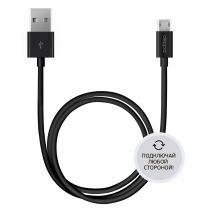 Купить Кабель Deppa USB - micro USB 2 - х сторонние коннекторы 1,2м черный 72211
